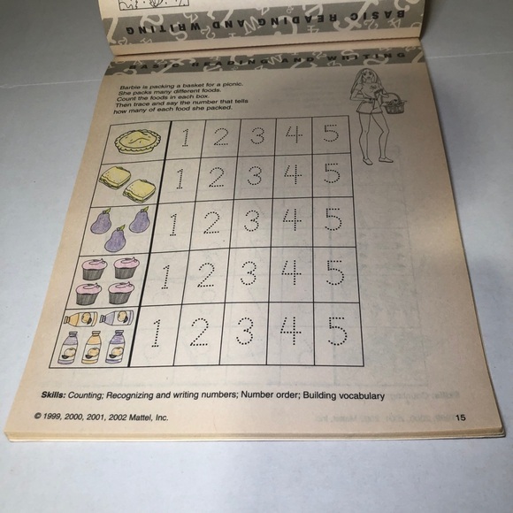 Barbie Preschool Kindergarten Learning Pad Smart Start Activity Work Book - Picture 6 of 15